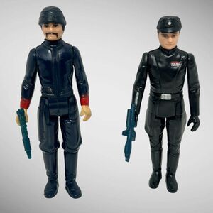 Lot Of 2 Star Wars 1980 Bespin Guard And Imperial Commander With Blasters Kenner